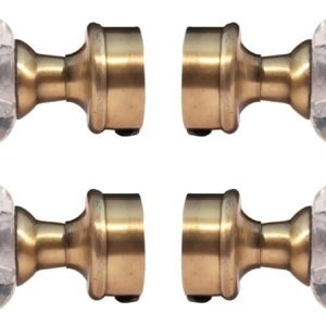 Muslims Bazaar Diamond Curtain Bracket Jaguar Antique Golden for Doors and Window Curtain Bracket Knob 1 Inch Rod